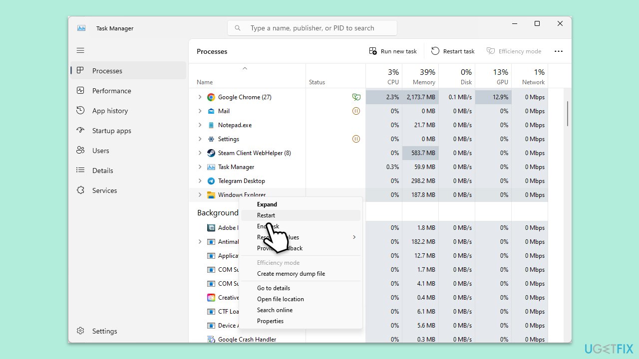 How to fix start menu search stopped working after windows update restart windows explorer copy