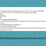 How to fix startmenuexperiencehost exe error in windows copy