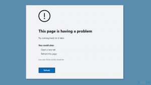How to fix status access violation error in microsoft edge