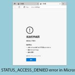 How to fix status access denied error in microsoft edge copy