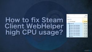 How to fix steam client webhelper high cpu usage