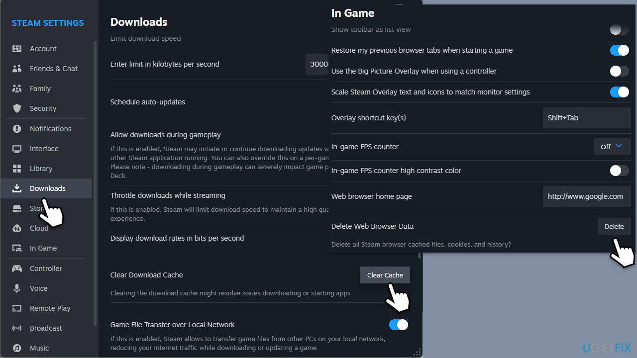 How to fix steam error 16 in windows delete steam cache copy