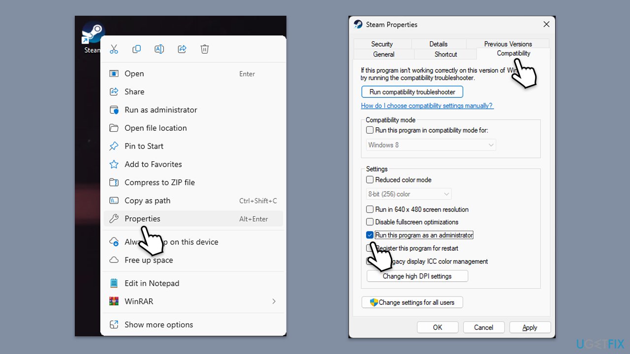 How to fix steam error 16 in windows run as administrator copy