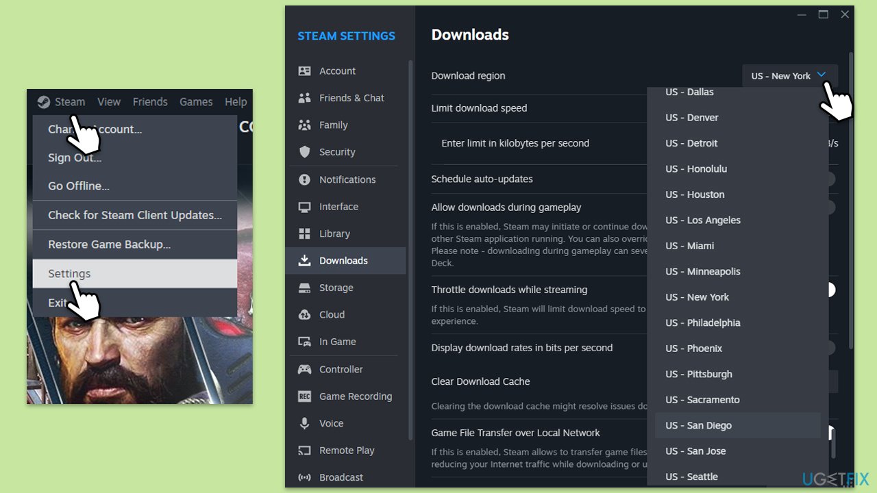 How to fix steam error no download source in windows change region copy How to fix steam error no download source in windows change region copy
