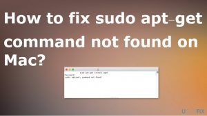How to fix sudo apt get command not found on mac
