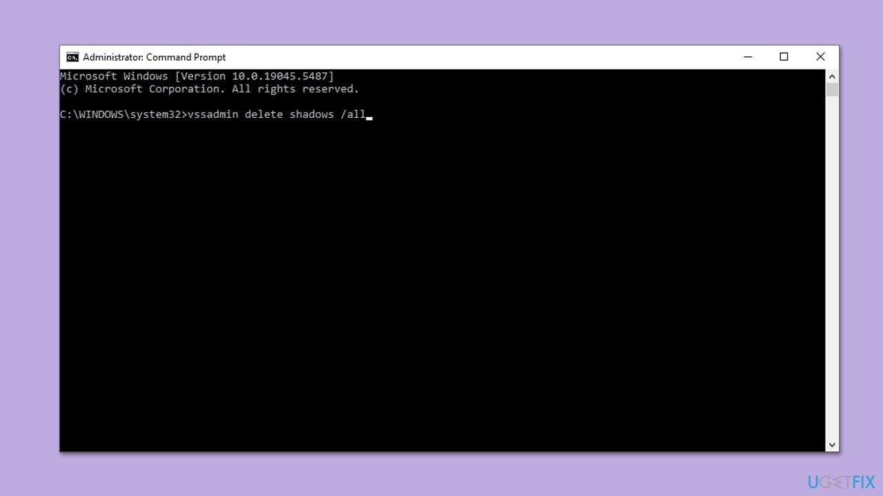 How to fix system restore error 0x80042308 in windows delete old shadow copies