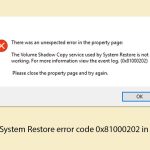How to fix system restore error code 0x81000202 in windows copy