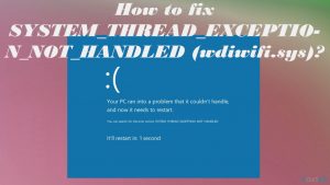 How to fix system thread exception not handled