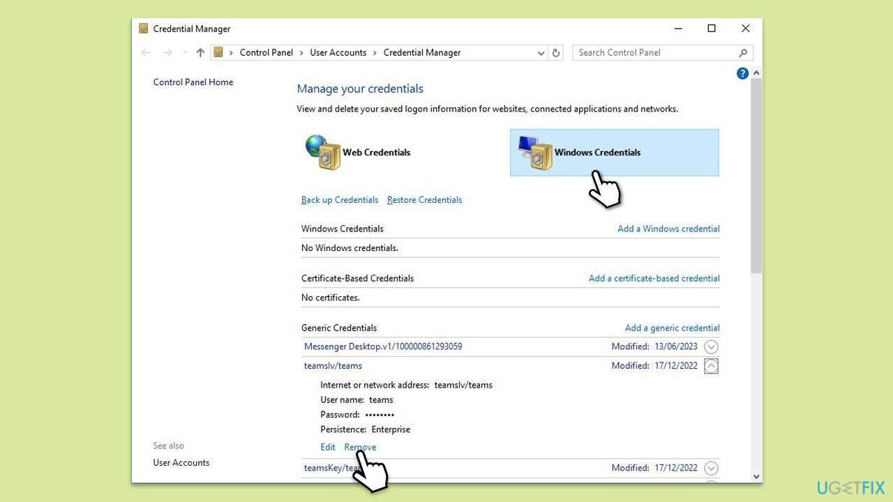 How to fix teams error c0292007 in windows clear credentials copy