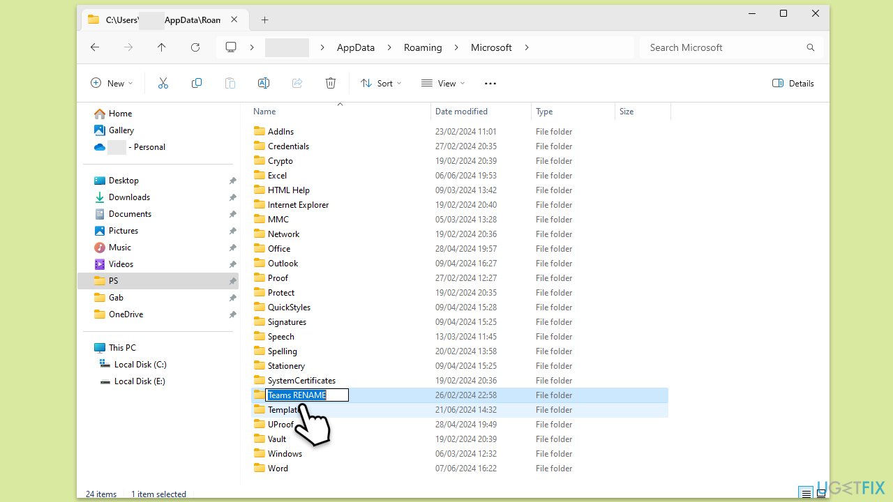 How to fix teams error c0292007 in windows rename teams folder copy