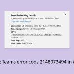 How to fix teams error code 2148073494 in windows copy