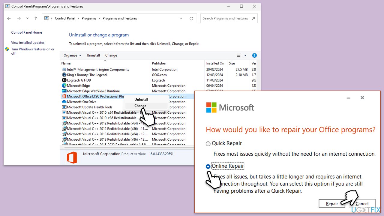 How to fix teams error code caa2000b in windows repair office