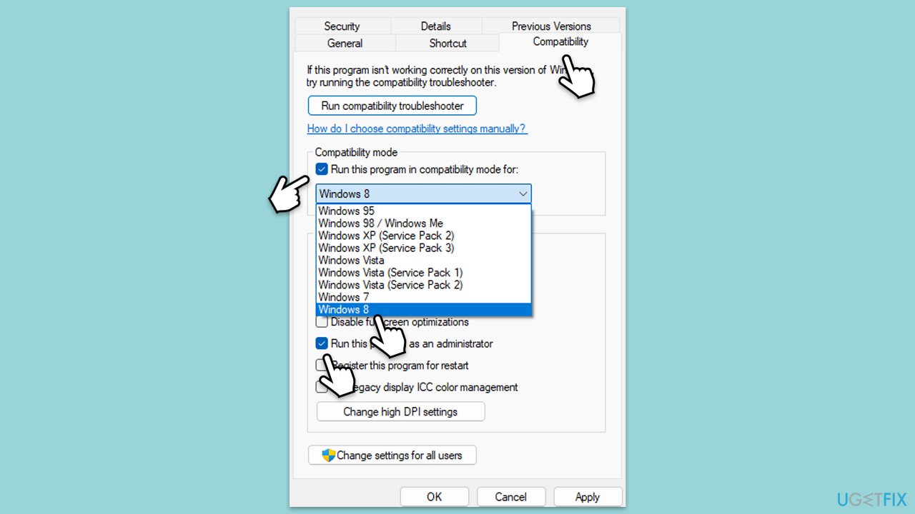 How to fix teams error code caa7000a in windows run in compatibility mode copy
