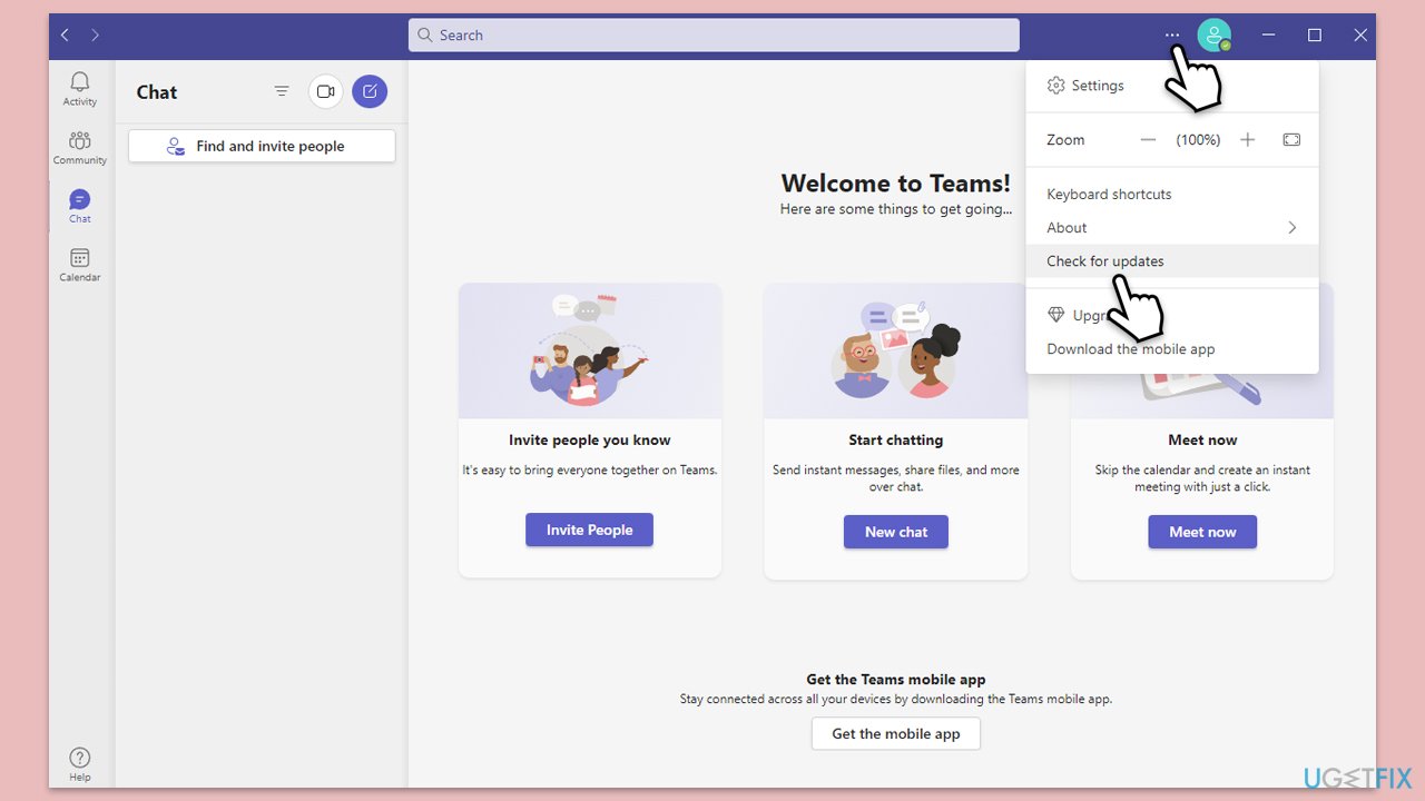 How to fix teams error failed to connect to settings endpoint in windows update teams