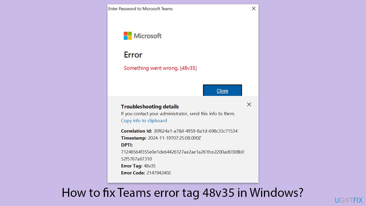 How to fix teams error tag 48v35 in windows copy How to fix teams error tag 48v35 in windows copy