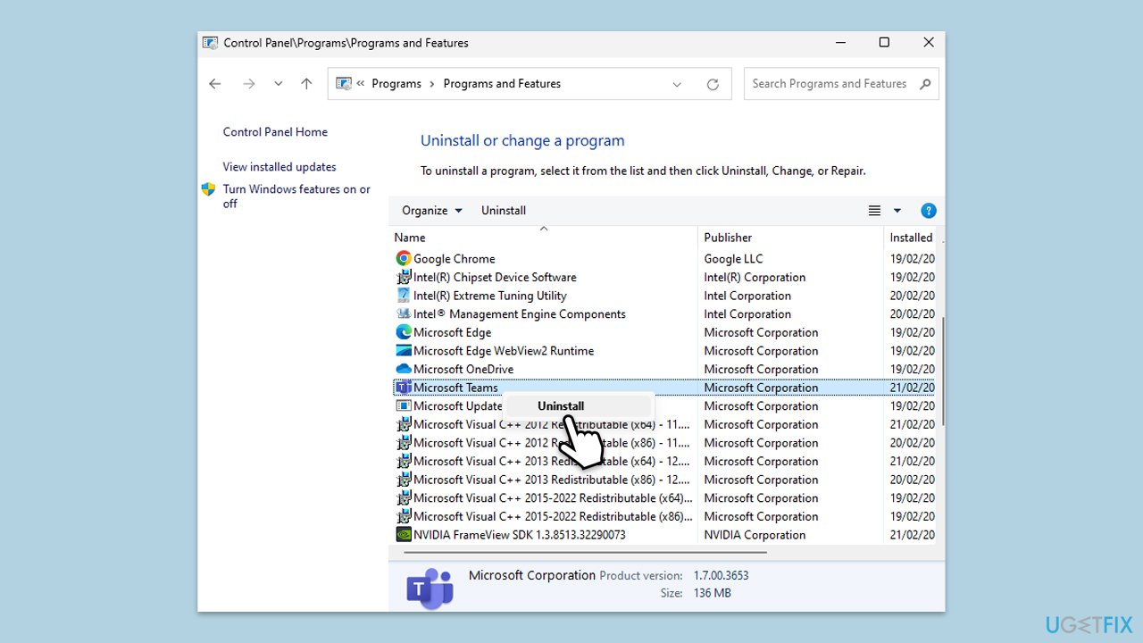 How to fix teams error were sorry weve run into an issue in windows reinstall teams