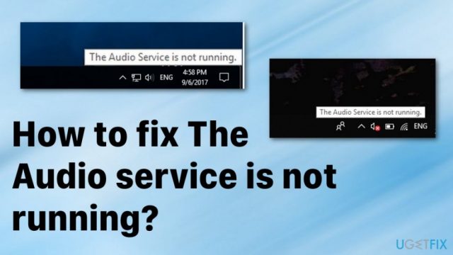 How to fix the audio service is not running on windows