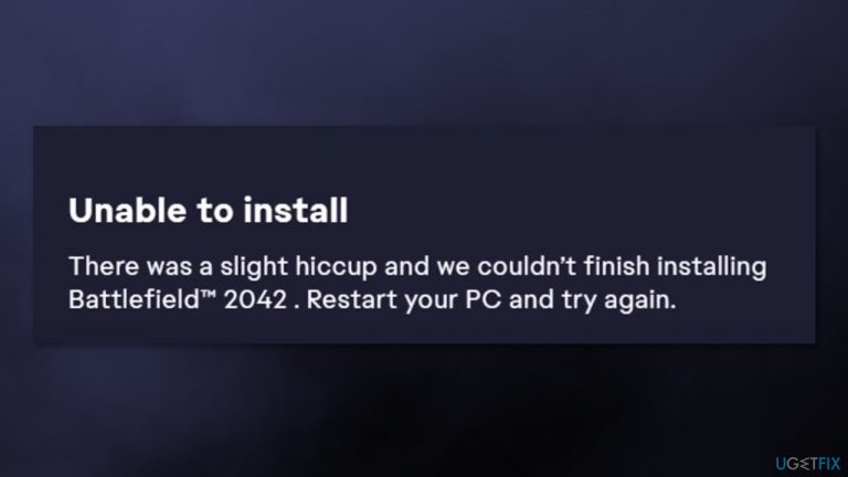How to fix “There was a slight hiccup and we couldn’t finish installing” error in EA app?
