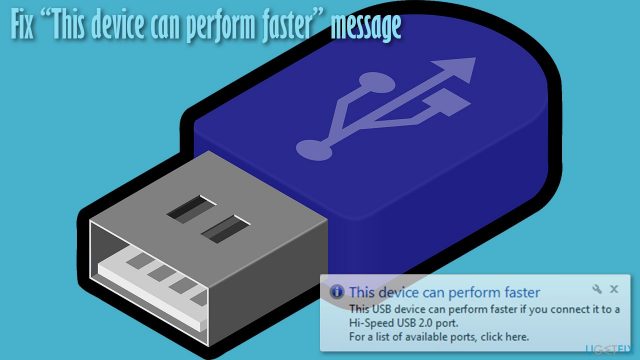 How to fix this device can perform faster message on windows