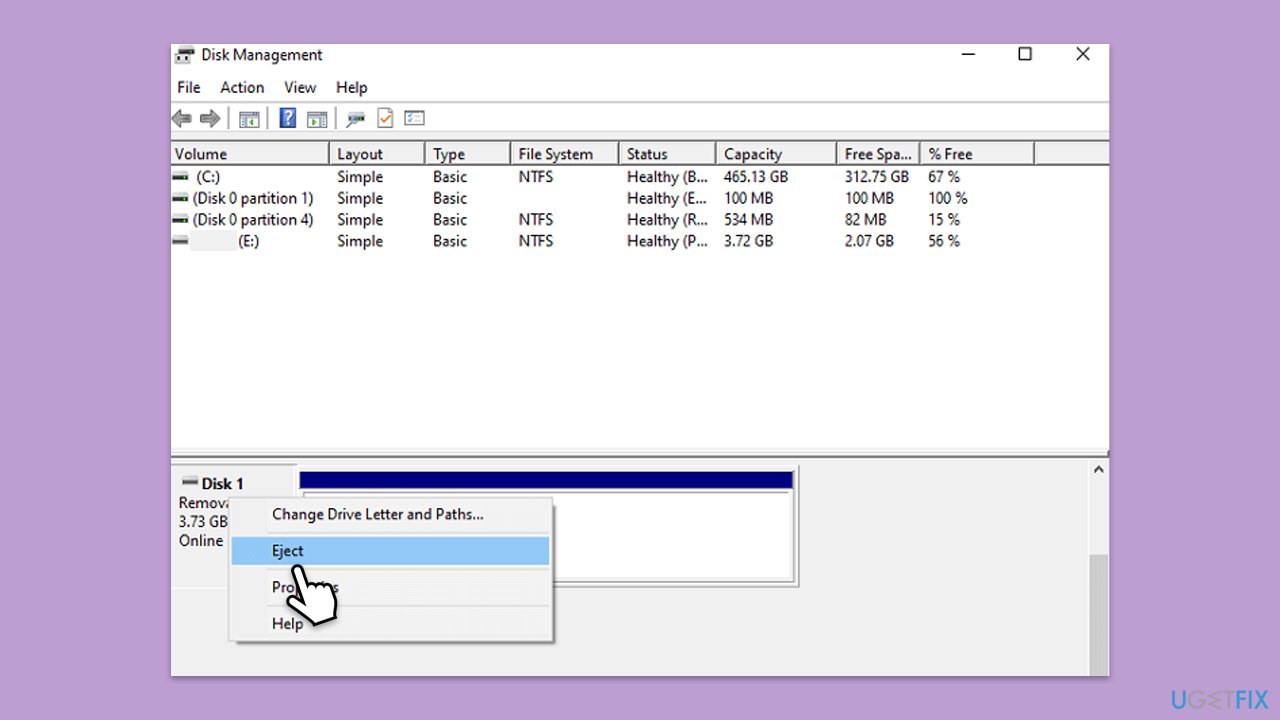 How to fix this device is currently in use error when ejecting external drive in windows eject via disk management copy
