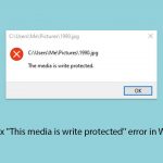 How to fix this media is write protected error in windows copy