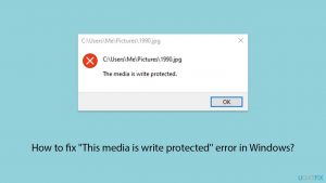How to fix this media is write protected error in windows copy