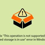 How to fix this operation is not supported when reserved storage is in use error in windows copy