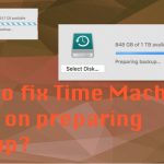 How to fix time machine stuck on preparing backup