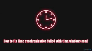 How to fix time synchronization failed with time windows com