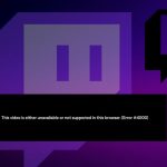 How to fix twitch error