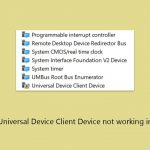 How to fix universal device client device not working in windows