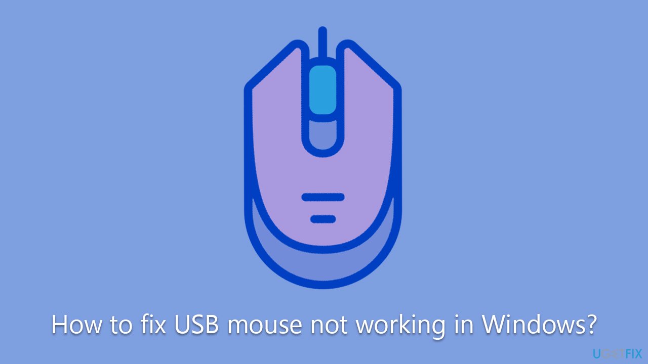 How to fix USB mouse not working in Windows?