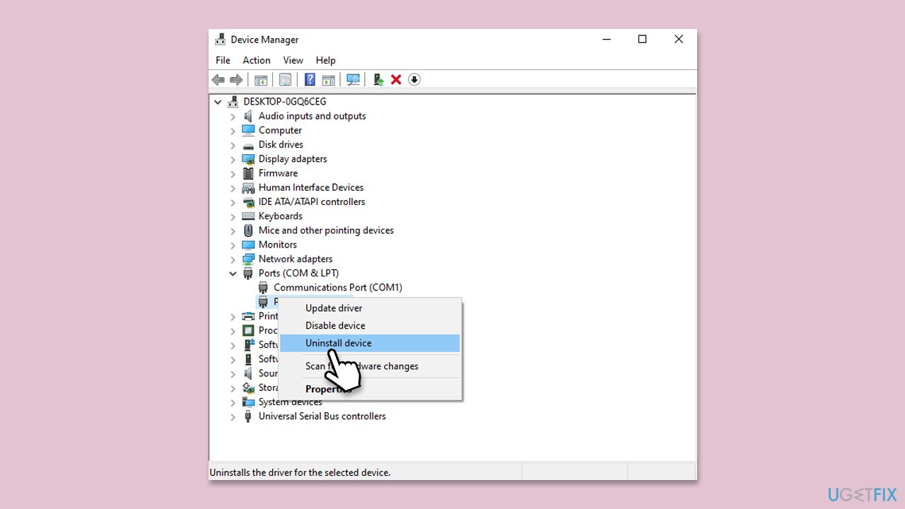How to fix usb serial ch340 chipset not working after a windows update uninstall