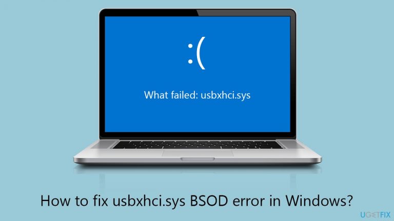 How to fix usbxhci.sys BSOD error in Windows?
