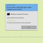 How to fix user account control uac yes button missing in windows