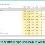 How to fix utcsvc high cpu usage in windows copy