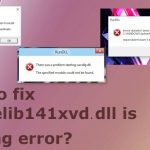 How to fix vccorelib141xvd dll is missing error