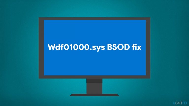 How to fix Wdf01000.sys Blue Screen error in Windows 10?