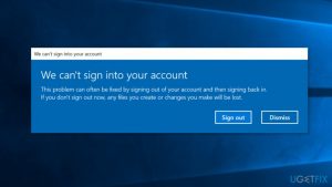How to fix we cant sign into your account error on windows