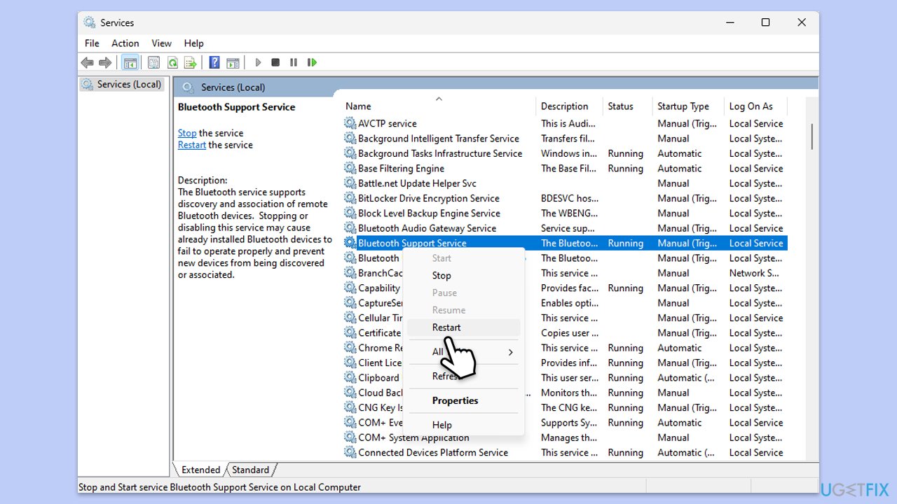 How to fix we didnt get any response from the device bluetooth error in windows services copy How to fix we didnt get any response from the device bluetooth error in windows services copy