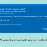 How to fix we werent able to activate windows on this device error