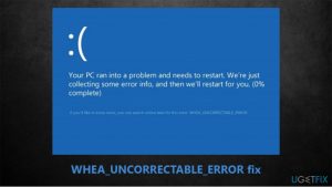 How to fix whea uncorrectable error