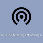 How to fix wi fi usb tethering not working in windows