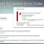 How to fix windows 10 update error code 0x80073701