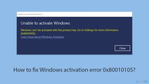 How to fix windows activation error 0x80010105 copy