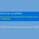 How to fix windows activation error 0x803f700f