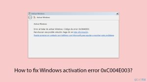 How to fix windows activation error 0xc004e003 copy
