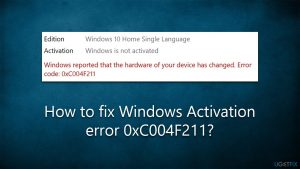 How to fix windows activation error 0xc004f211
