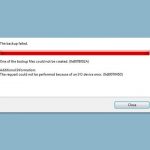 How to fix windows backup error code 0x8078002a