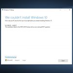 How to fix windows installation error 0xc1900101 0x30017